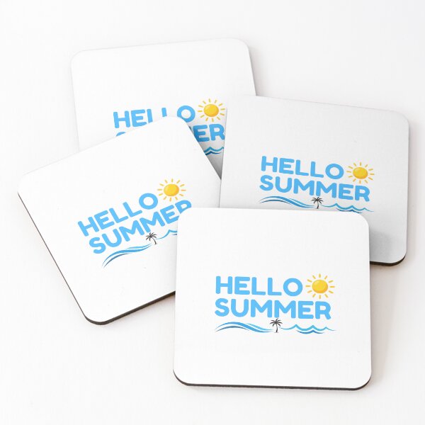 Item preview, Hello Summer! Cute Retro Sun, Palm & Waves Sticker designed and sold by Frafri92.