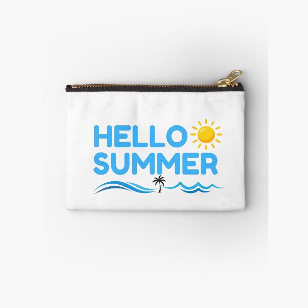 Item preview, Hello Summer! Cute Retro Sun, Palm & Waves Sticker designed and sold by Frafri92.
