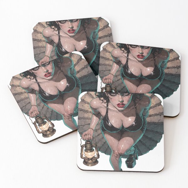 Item preview, Young woman in gothic outfit as isolated element designed and sold by Creative88Art.