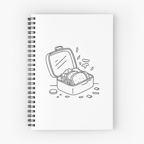 Item preview, A lunchbox opened with its contents scattered across the floor designed and sold by rasagamastore.