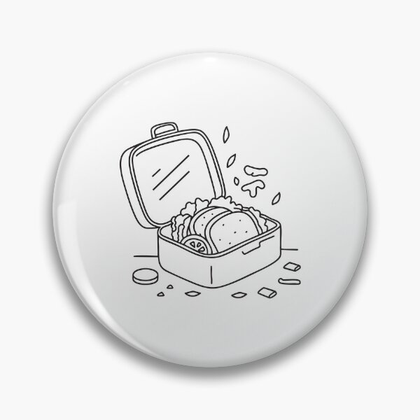 Item preview, A lunchbox opened with its contents scattered across the floor designed and sold by rasagamastore.