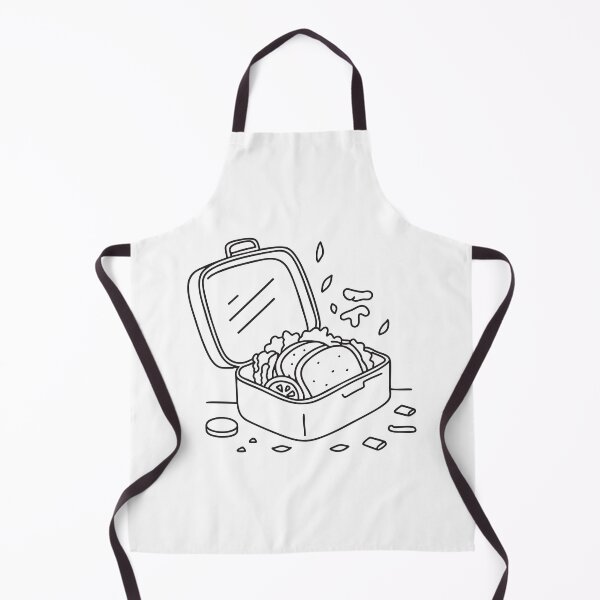 Item preview, A lunchbox opened with its contents scattered across the floor designed and sold by rasagamastore.