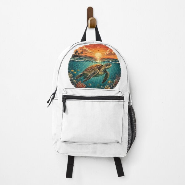 Item preview, Vintage Sea Turtle Ocean Sunset Design designed and sold by NestDesigns01.