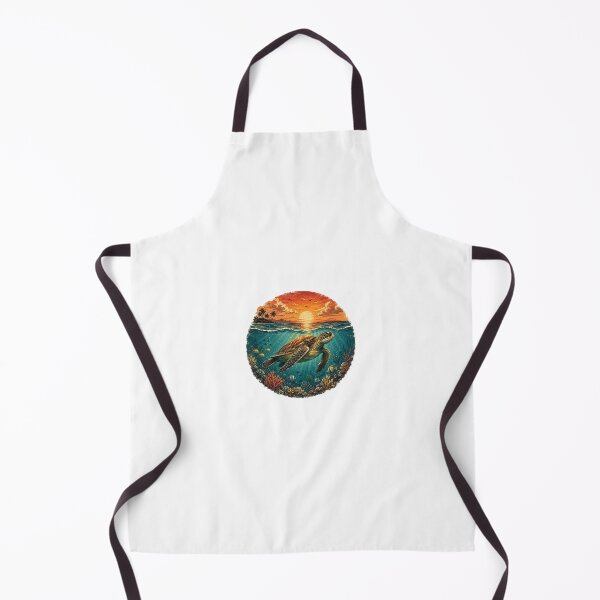Item preview, Vintage Sea Turtle Ocean Sunset Design designed and sold by NestDesigns1.