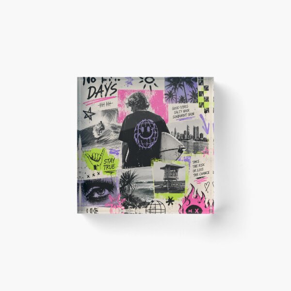 Item preview, No Bad Days Coastal Street Collage designed and sold by h4sey.
