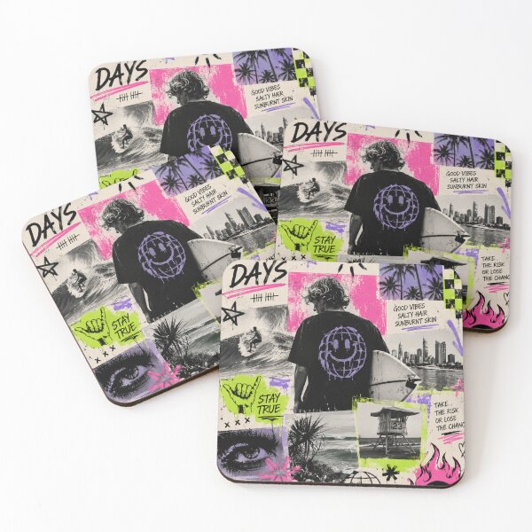 Item preview, No Bad Days Coastal Street Collage designed and sold by h4sey.