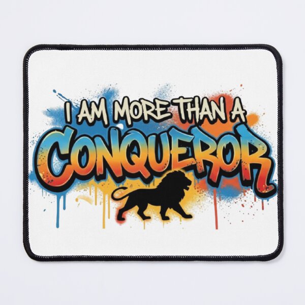 Item preview, More Than a Conqueror – Bold Graffiti Faith Design designed and sold by El-Bethel23.
