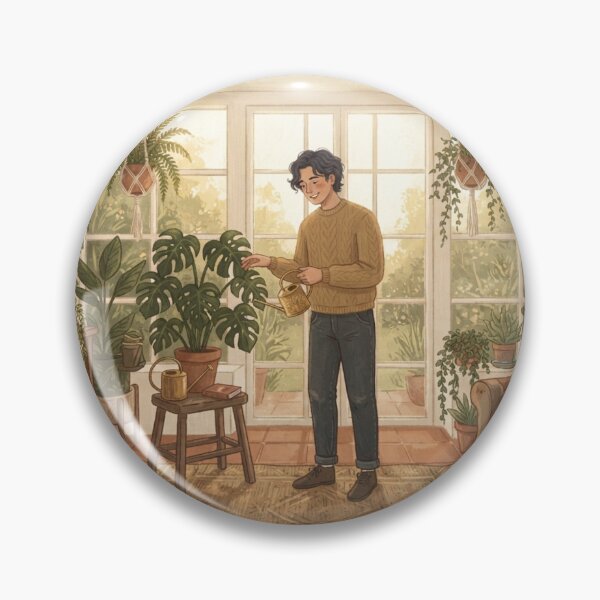 Item preview, Greenhouse Gardening, The Urban Jungle - Sunroom Indoor Plants Flat Illustration designed and sold by BlareBlare.