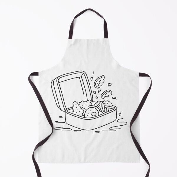 Item preview, An open lunchbox with food spilled on the ground designed and sold by rasagamastore.