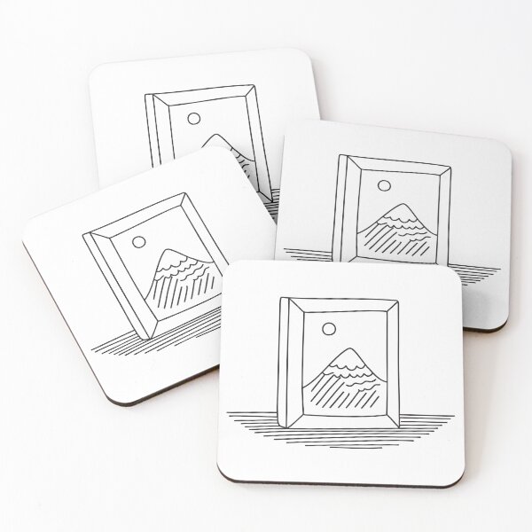 Item preview, A crooked painting frame leaning on the wall surface designed and sold by rasagamastore.