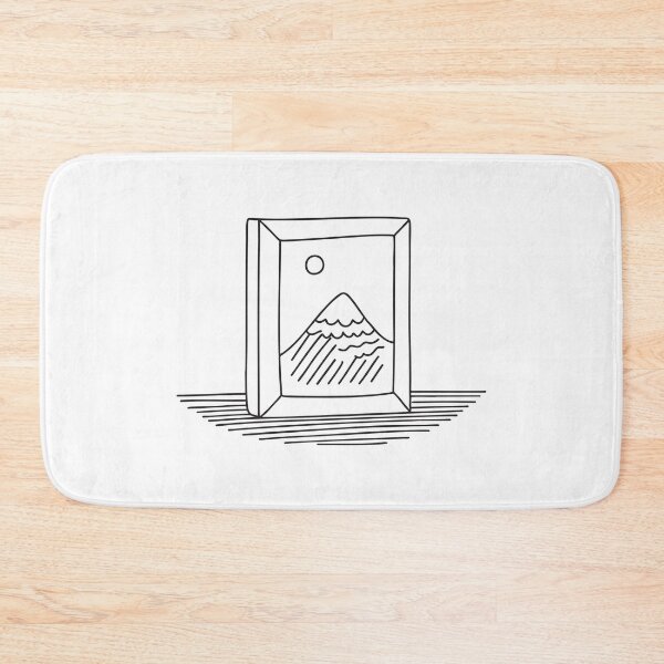 Item preview, A crooked painting frame leaning on the wall surface designed and sold by rasagamastore.