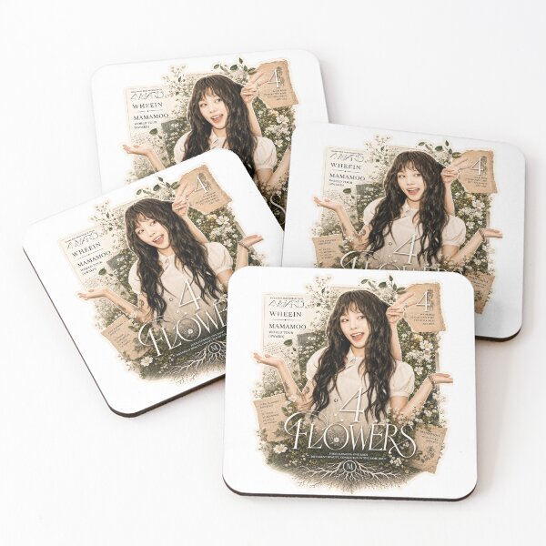 Item preview, MAMAMOO Wheein 4 Flowers aesthetic fanart designed and sold by Valereekmerch.