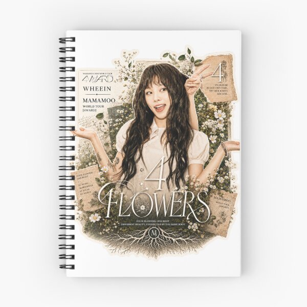 Item preview, MAMAMOO Wheein 4 Flowers aesthetic fanart designed and sold by Valereekmerch.