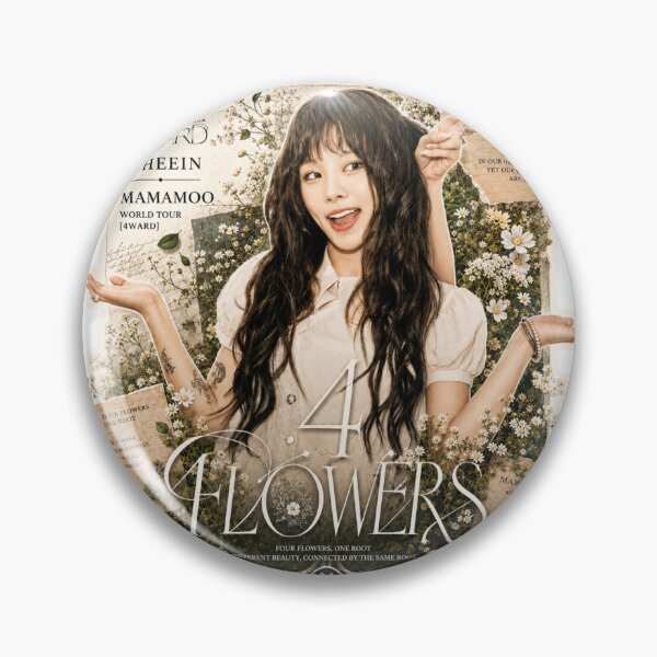 Item preview, MAMAMOO Wheein 4 Flowers aesthetic fanart designed and sold by Valereekmerch.