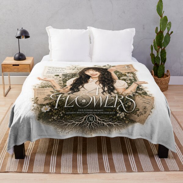 Item preview, MAMAMOO Wheein 4 Flowers aesthetic fanart designed and sold by Valereekmerch.