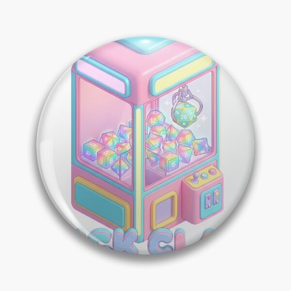 Item preview, Claw Machine Math Rocks Dice Goblin Kawaii Arcade TTRPG designed and sold by WorldShop17.