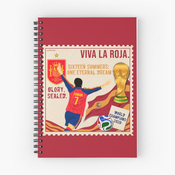 Item preview, Spain Champions | Vintage Stamp Poster | La Roja Football Illustration designed and sold by anuardhaduarah.