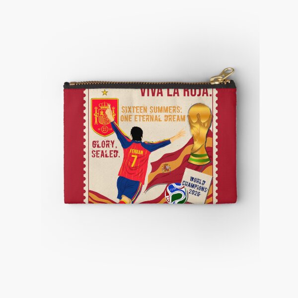 Item preview, Spain Champions | Vintage Stamp Poster | La Roja Football Illustration designed and sold by anuardhaduarah.