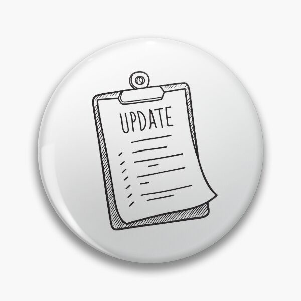 Item preview, A paper marked update clipped onto a clipboard designed and sold by rasagamastore.