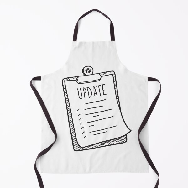 Item preview, A paper marked update clipped onto a clipboard designed and sold by rasagamastore.