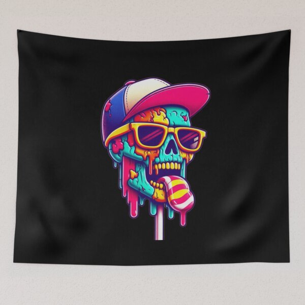 Item preview, Zombie skull designed and sold by Shirtabell.