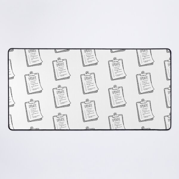 Item preview, A paper marked update clipped onto a clipboard designed and sold by rasagamastore.