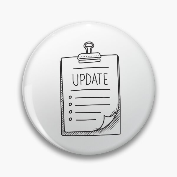 Item preview, A clipboard holding a sheet labeled update designed and sold by rasagamastore.