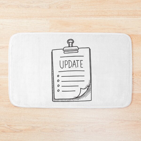 Item preview, A clipboard holding a sheet labeled update designed and sold by rasagamastore.