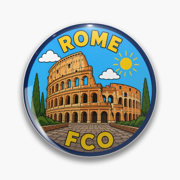 Item preview, Rome FCO Airport Code Travel Sticker designed and sold by Martin's_Design.
