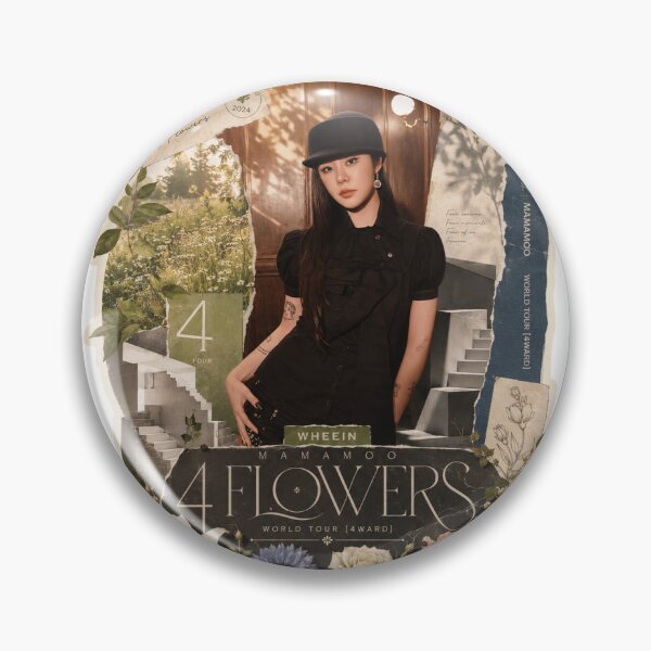 Item preview, MAMAMOO Wheein 4 Flowers botanical garden aesthetic design designed and sold by Valereekmerch.