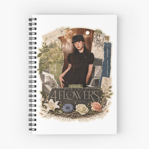 Item preview, MAMAMOO Wheein 4 Flowers botanical garden aesthetic design designed and sold by Valereekmerch.