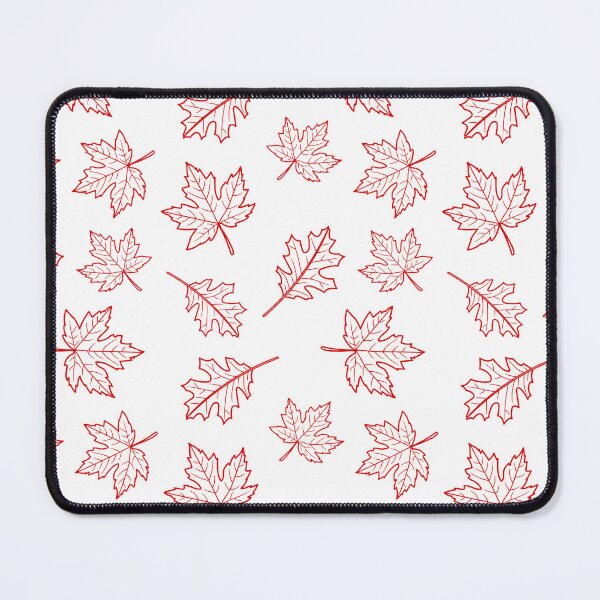 Item preview, Red and White Fall Leaves Pattern designed and sold by SolGalaxyDesign.