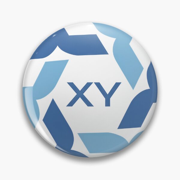 Item preview, Abstract Interlocking Blue Hexagon Shape Mark designed and sold by PlanetSerpo.