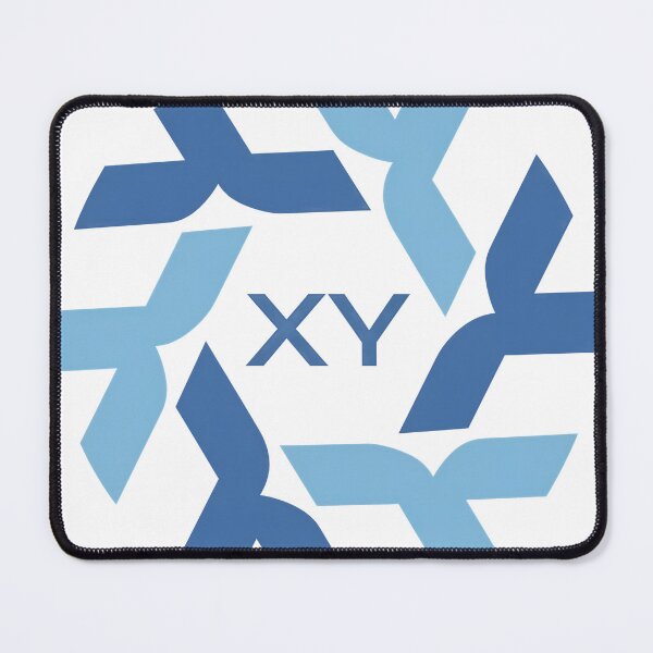 Item preview, Abstract Interlocking Blue Hexagon Shape Mark designed and sold by PlanetSerpo.