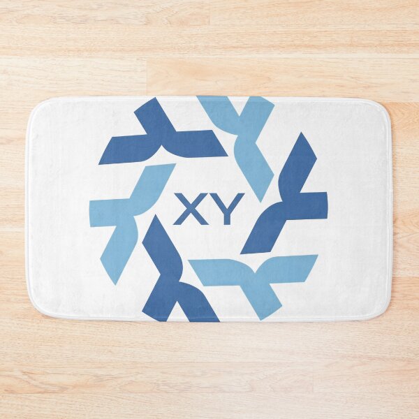 Item preview, Abstract Interlocking Blue Hexagon Shape Mark designed and sold by PlanetSerpo.