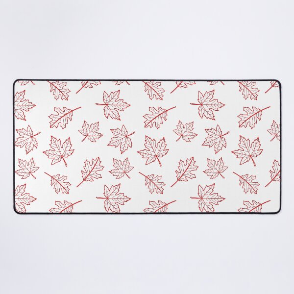 Item preview, Red and White Fall Leaves Pattern designed and sold by SolGalaxyDesign.