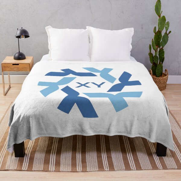 Item preview, Abstract Interlocking Blue Hexagon Shape Mark designed and sold by PlanetSerpo.
