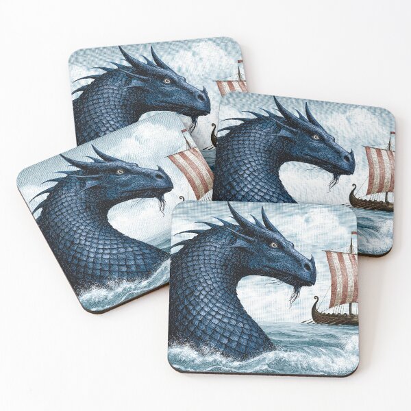 Item preview, Here Be Sea Monsters designed and sold by JaimeLikes.