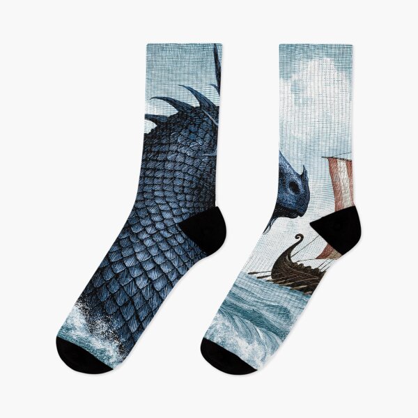 Item preview, Here Be Sea Monsters designed and sold by JaimeLikes.