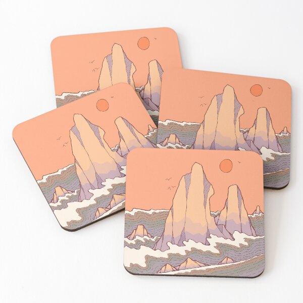 Item preview, Midday sea peaks designed and sold by Swadeillustrations.