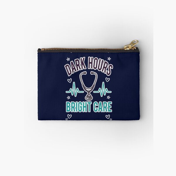 Item preview, Dark Hours Bright Care  Night Shift Nurse Healthcare Worker Gift Tshirt designed and sold by HopeAndHustle.