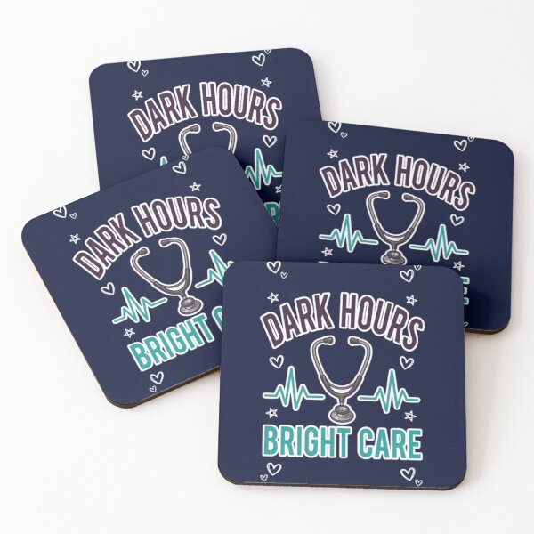Item preview, Dark Hours Bright Care  Night Shift Nurse Healthcare Worker Gift Tshirt designed and sold by HopeAndHustle.