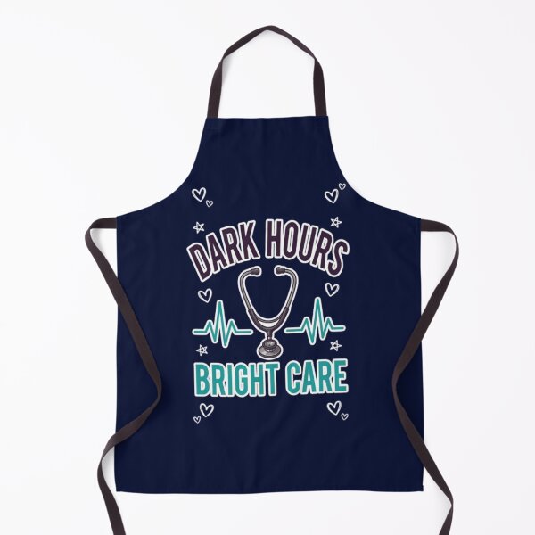Item preview, Dark Hours Bright Care Night Shift Nurse Healthcare Worker Gift Tshirt designed and sold by HopeAndHustle.