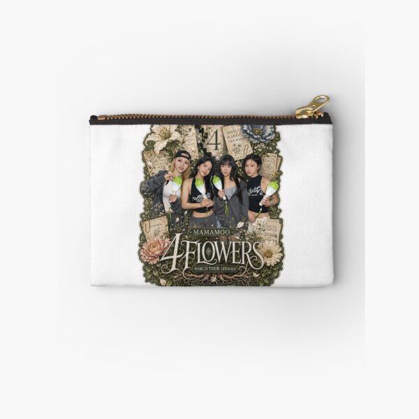 Item preview, MAMAMOO 4 Flowers world tour 4ward vintage botanical collage designed and sold by Valereekmerch.