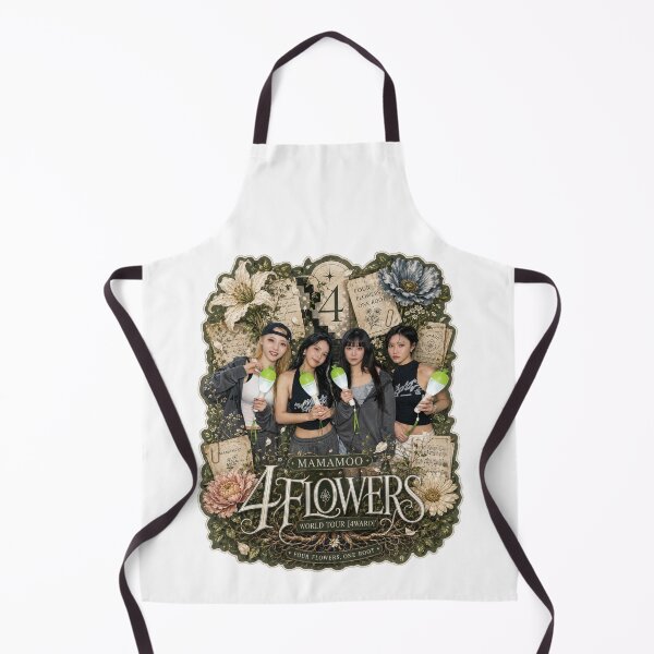 Item preview, MAMAMOO 4 Flowers world tour 4ward vintage botanical collage designed and sold by Valereekmerch.