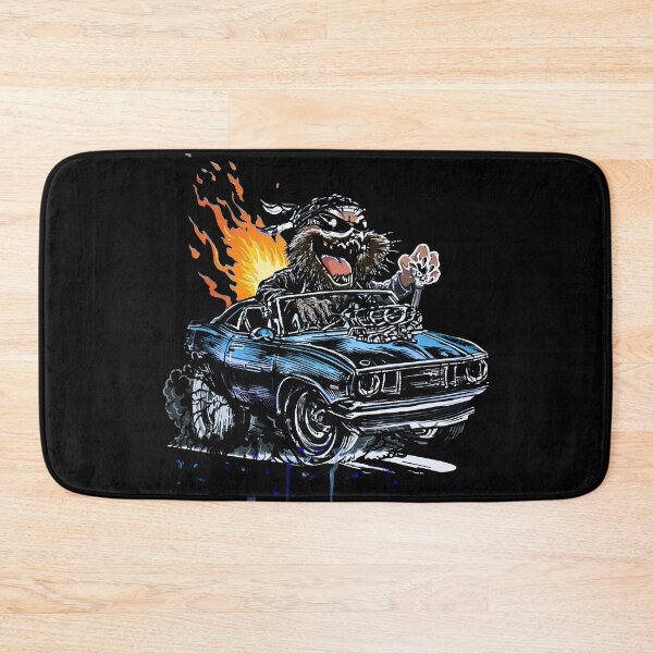 Item preview, Retro Muscle Car Monster Cartoon Stippled Art Sticker designed and sold by sunnthreads.