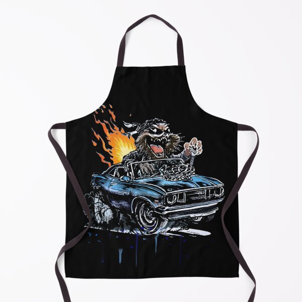 Item preview, Retro Muscle Car Monster Cartoon Stippled Art Sticker designed and sold by sunnthreads.