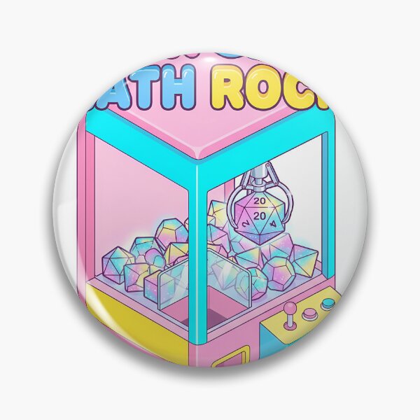 Item preview, Claw Machine Math Rocks Dice Goblin Kawaii Arcade TTRPG designed and sold by WorldShop17.