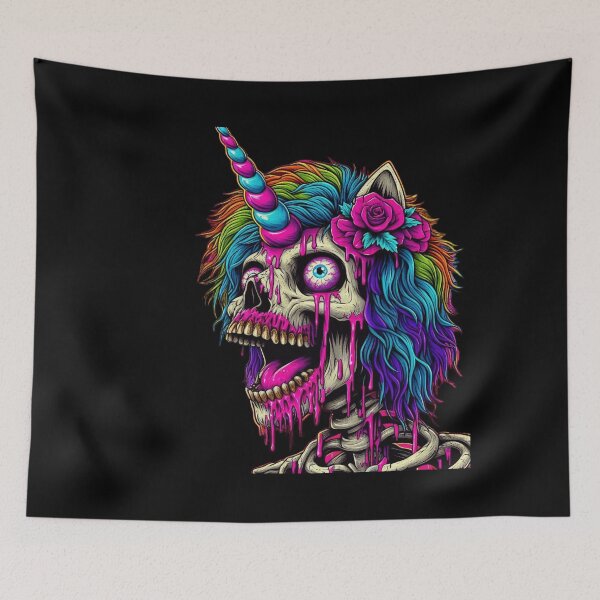 Item preview, Zombie unicorn skeleton designed and sold by Shirtabell.