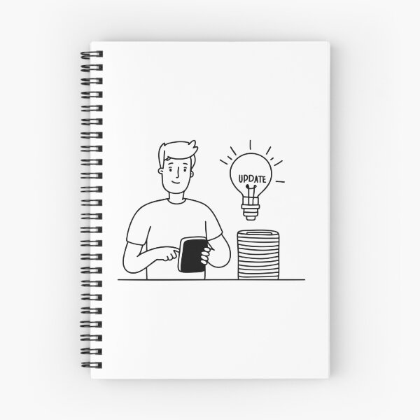 Item preview, A tablet held beside printed software update steps designed and sold by rasagamastore.